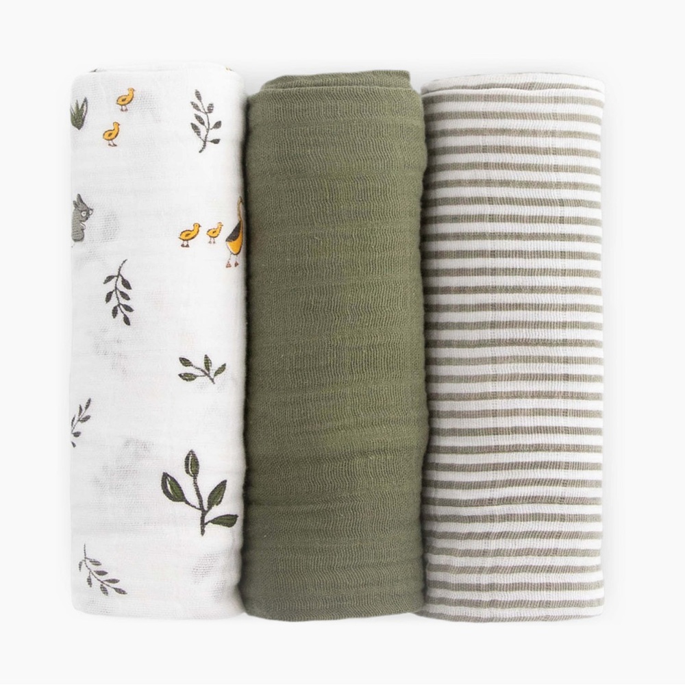 Little Unicorn Muslin Cotton Swaddle 3 Pack